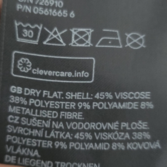 H&M Sweater Womens Sz L Black Knit Bell Sleeves Grunge Grannycore - Picture 9 of 10